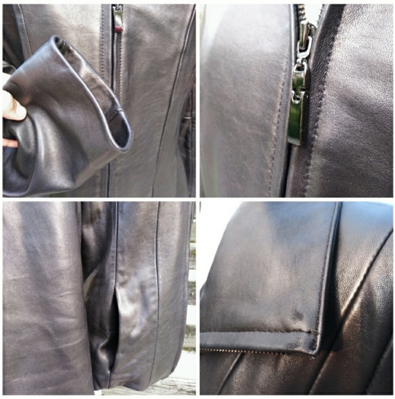 Avanti New York Women's Leather Jacket Black  PL - Picture 7 of 8